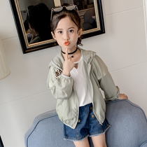 next alice Girls summer sun protection suit jacket 2021 new childrens foreign style net red anti-uv coat