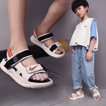 Next alice boys sandals 2021 summer new Korean edition genuine leather casual shoes large childrens soft-soled non-slip shoes