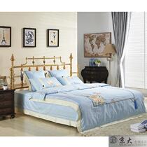 Jingda Award-winning copper bed Chinese modern Cloisonne luxury series Classical retro double bed 1 5m1 8m