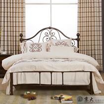 Jingda exported North America American retro fashion tasteless and formaldehyde-free high-quality double wrought iron bed 1 51 8m