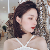 925 silver pin pearl earrings female long temperament Net red earrings 2019 New Tide ear clip no ear hole female tassel