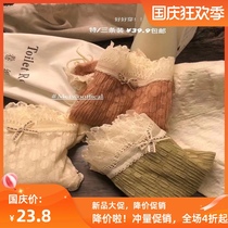 Metwo American puff underwear women cotton crotch antibacterial lace comfortable sexy waist triangle shorts head