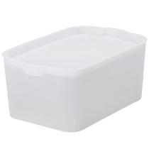 Japan Love Rieth Transparent Frosted Containing Cartridge Cover Desktop Cosmetics Hair Accessories Underwear Finishing Storage Compartment