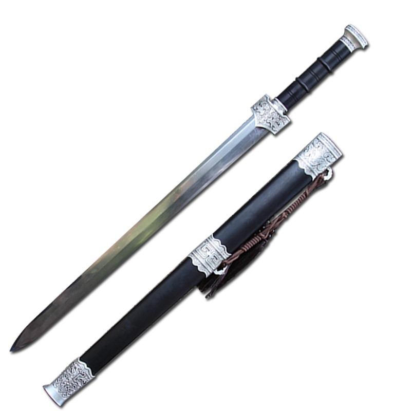 han jian Zhao Yunjian longquan sword hundred soldiers hall hand sword pattern steel manganese steel one hard sword martial arts is not edged usually