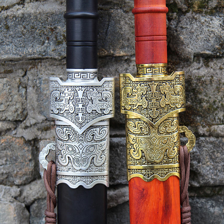han jian Zhao Yunjian longquan sword hundred soldiers hall hand sword pattern steel manganese steel one hard sword martial arts is not edged usually