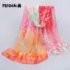 Scarf women's summer Korean version Women's scarf long version Chiffon thin silk scarf Spring and autumn Korean gauze sunscreen wild collar