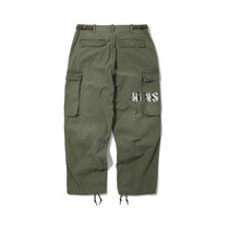 MADNESS VINTAGE PROCESSED CARGO PANTS 19AW NISSAN KNIFE CUT SPLASHING INK ARMY PANTS