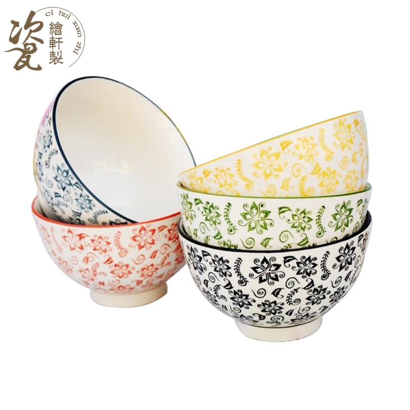 Move Korean colorful bowl bowl \ \ shells ceramic bowl/rice bowls