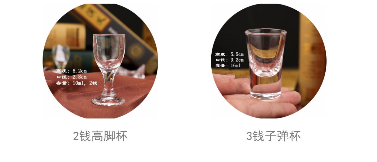 白酒杯容量图解图片