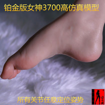 Love Angel Platinum Edition 3700 Simulation Model Joint Arbitrary Positioning Beauty Foot Silicone Stockings Shoe Model