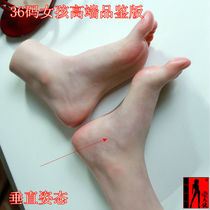 Love Angel tasting 36B simulation foot mold socks props adult female feet silicone inverted silk stockings foot model