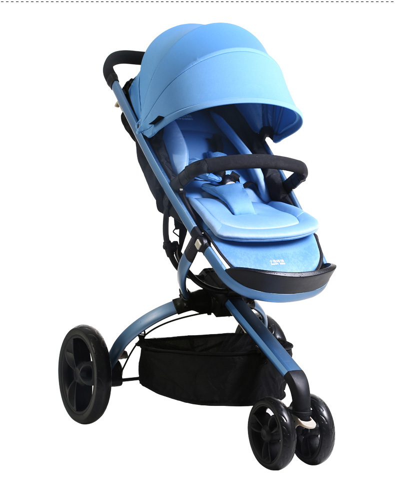 小龙哈彼婴儿推车高景观轻便婴儿车可坐可躺手推车可折叠三轮推车