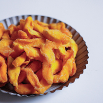 Dried Yellow Peach Original Dried Mango Dried Passion Fruit and Sweet and Sour Dried Mango 100g pack