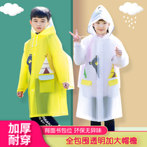 Childrens raincoats primary school boys children girls with schoolbags kindergarten school waterproof full body poncho suit