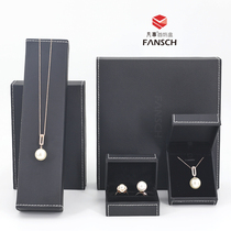 High-grade Litchi pattern soft leather jewelry box Diamond ring box Necklace box Ring box Bracelet box Bracelet box