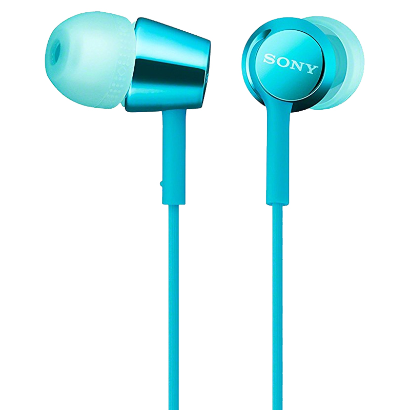 gift headset paage sony sony mdr-ex155ap in-ear headphones wired with wheat mobile phone call high sound quality k song heavy bass headphones for boys and girls for android huawei