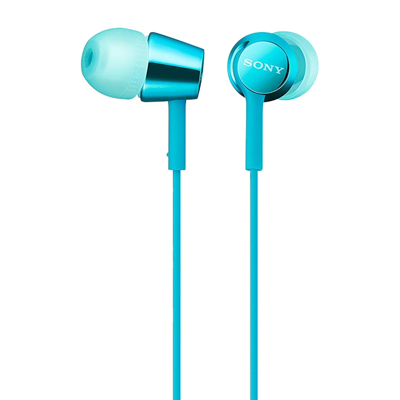 gift headset paage sony sony mdr-ex155ap in-ear headphones wired with wheat mobile phone call high sound quality k song heavy bass headphones for boys and girls for android huawei