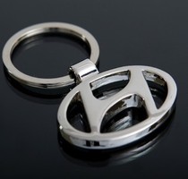 Car keychain metal car logo keychain leather car pendant key chain key ring