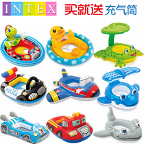 INTEX childrens swimming ring 1-3 years old baby sitting ring Boy girl child cartoon seat ring Lifebuoy Infant