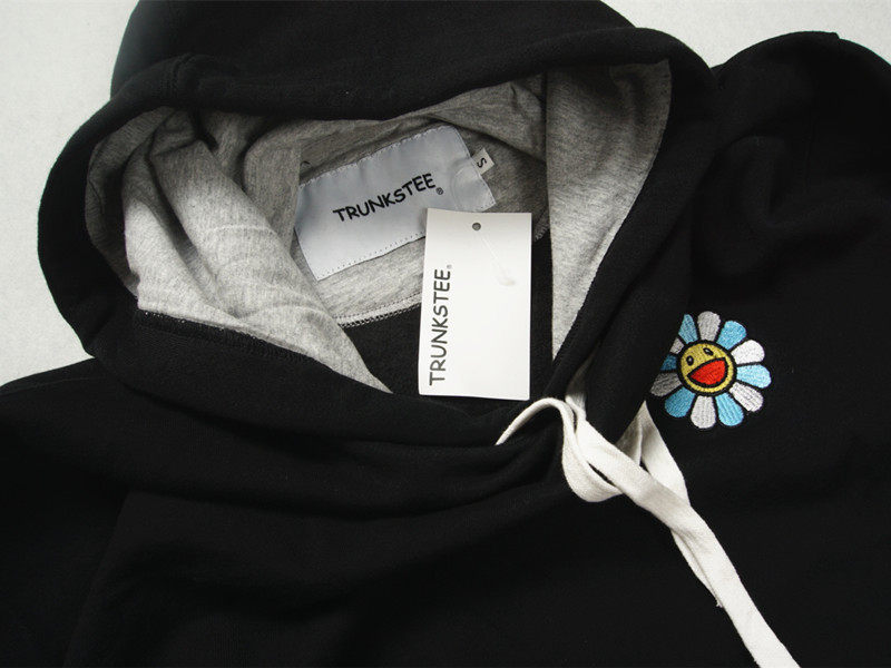 trunks 太阳花 村上隆 刺绣套头情侣卫衣连帽加绒帽衫秋季情侣装