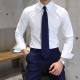 Mr. Lu San's self-made Korean version of the business solid color big pointed collar shirt young British slim non-iron shirt men's trend Mr. Lu San's self-made Korean version of the business solid color big pointed collar shirt young British slim non-iron shirt men's trend