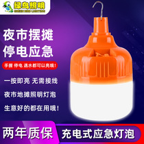 Green Bird Orange Low Pressure Emergency Light 60W80W120W Night Market Lights USB Charging Button Switch Emergency Light