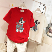 Pregnant women Spring Summer T-shirt large size fashion new cotton base shirt coat loose short cartoon summer T-shirt