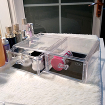 Large drawer combination desktop jewelry cosmetics storage box Household transparent dresser Skin care mask storage