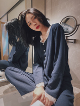 Sandro Moscoloni autumn winter home The womens 2021 new cardioverts can be worn out of the pyjamas two suits