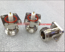 N-type feeder female head with square plate fixed 17 5X17 5 N-KFD 50 ohm socket with square hole fixing