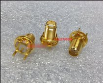 sma-ke offset 4-foot welding plate socket extended with screw gasket fixed welding PCB plate socket SMA Holder