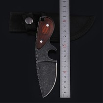 Outdoor tactical saber High hardness straight knife Outdoor self-defense portable knife Wilderness survival straight knife knife