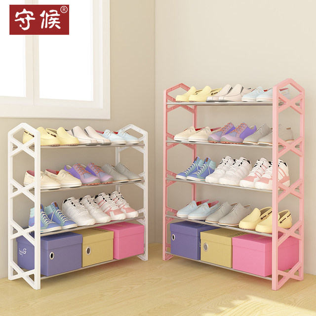 Shoe rack simple multi-layer household economical storage put the door dustproof shoe cabinet dormitory small shoe rack indoors beautiful Shoe rack simple multi-layer household economical storage put the door dustproof shoe cabinet dormitory small shoe rack indoors beautiful