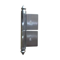 304 stainless steel door 5 inch 3cm flag type thickened core long pointed tip non-hole detachable welded hinge door hinge hinge