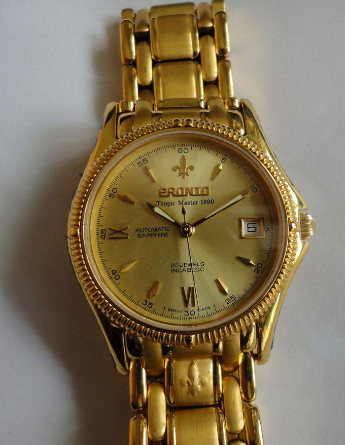 正品 值得收藏和使用99新的瑞士百浪多手表 男士手表 机械表