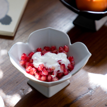 Jingdezhen Song Feng Gaotai bowl goblet matte glaze cake plate coarse pottery goblet bowl Zen vegetarian Bowl