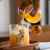 Sanmaijia original ball handle cute home anti-hot thick cat tea cup mat breakfast cup coffee cup coffee cup