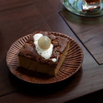 Original handmade solid wood black walnut plate walnut tableware tea mat black tea tray hand made tea tray