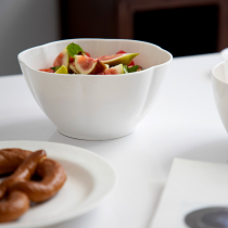 Sanzhaijia Chinese bone porcelain lace big bowl soup bowl noodle bowl home Zen noodles Bowl vegetable salad bowl tea bowl