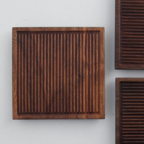 Chinese original black walnut small tea tray Simple tea tray Household kung fu solid wood dry tea table tea tray