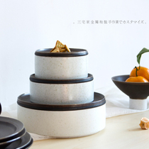 Nordic minimalist Japanese handmade tableware Japanese tableware set simple frosted matte plate ceramics