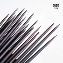 Miyake home tableware Ebony chopsticks Chinese style Paint-free and wax-free hotel household solid mahogany tableware Chopstick holder Family set