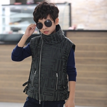 New childrens clothing Winter boy High collar cotton vest Childrens cotton waistcoat for children jacket Han version Fashion cotton clothes