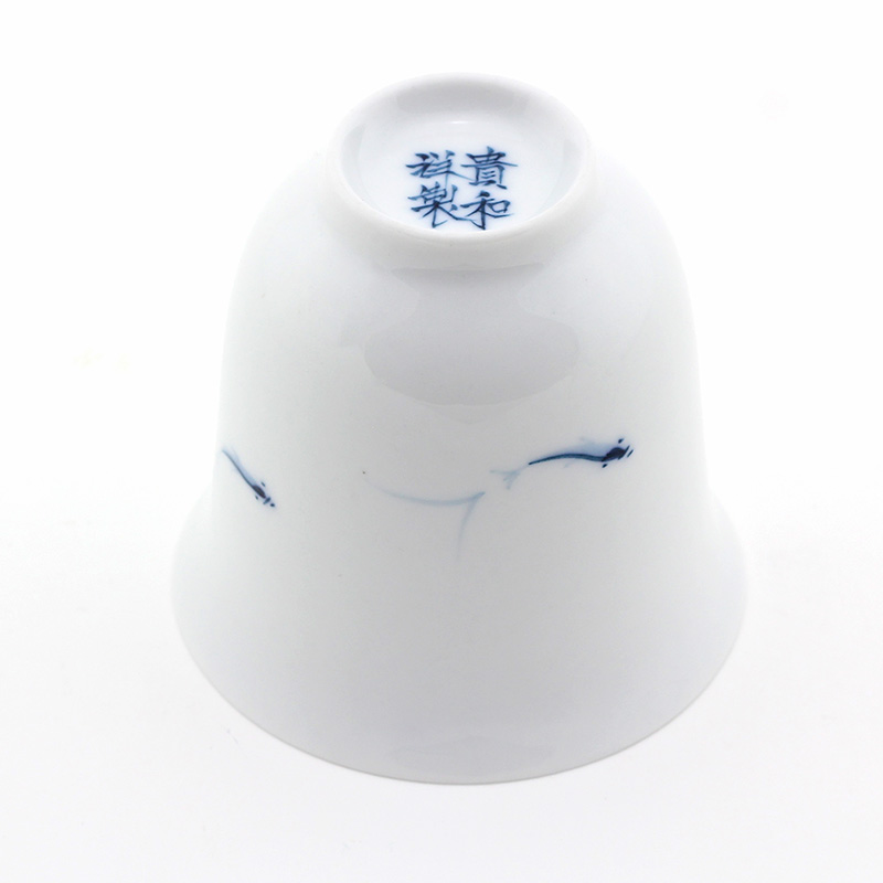 Xi shi jing DE and auspicious mackerel kung fu tea cups of jingdezhen ceramics bowl sample tea cup fragrance - smelling cup