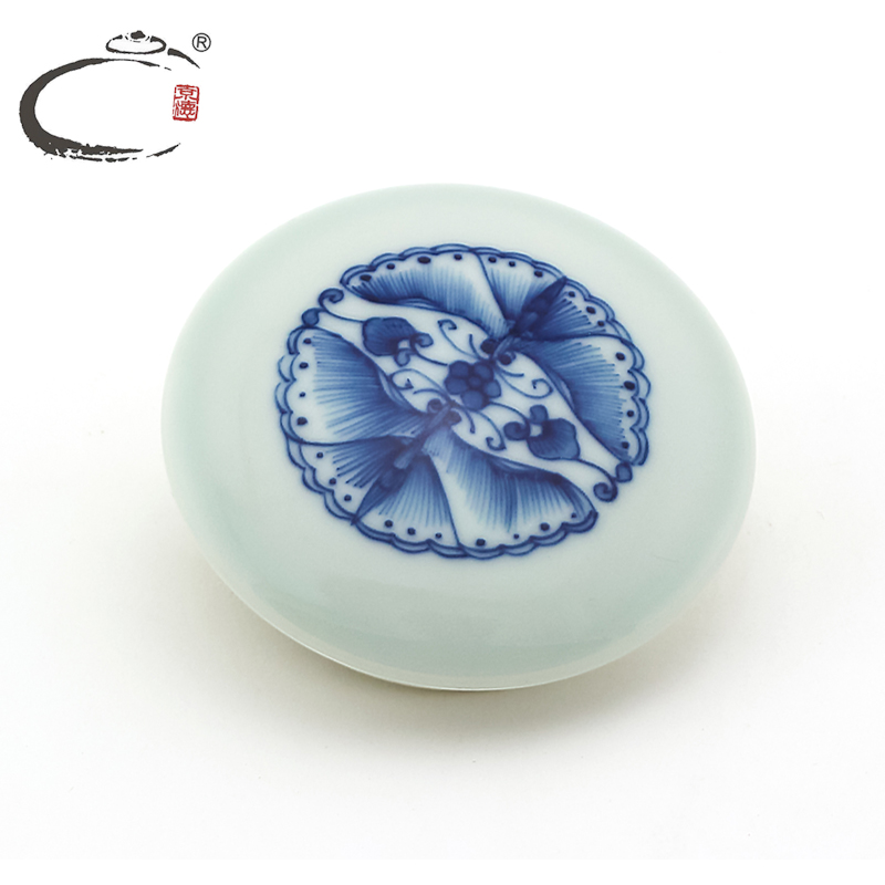 And auspicious jingdezhen ceramic hand - made caddy fixings small mini POTS sealed as cans with the tea gift box packing