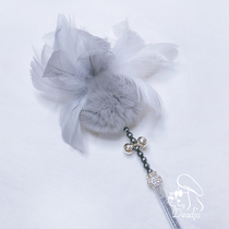 Feather pompom fairy funny cat stick bell pearl funny cat rod Cat toys Cat supplies multi-color net red photo