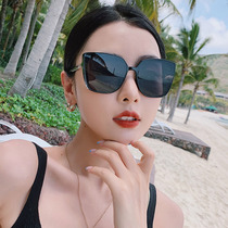 Sunglasses female Korean version of the tide Retro port wind ins sunglasses anti-UV net red with the same street shot big face thin tide