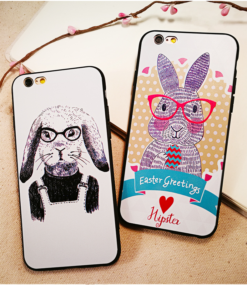 iphone6手机壳女个性创意浮雕苹果6plus保护套