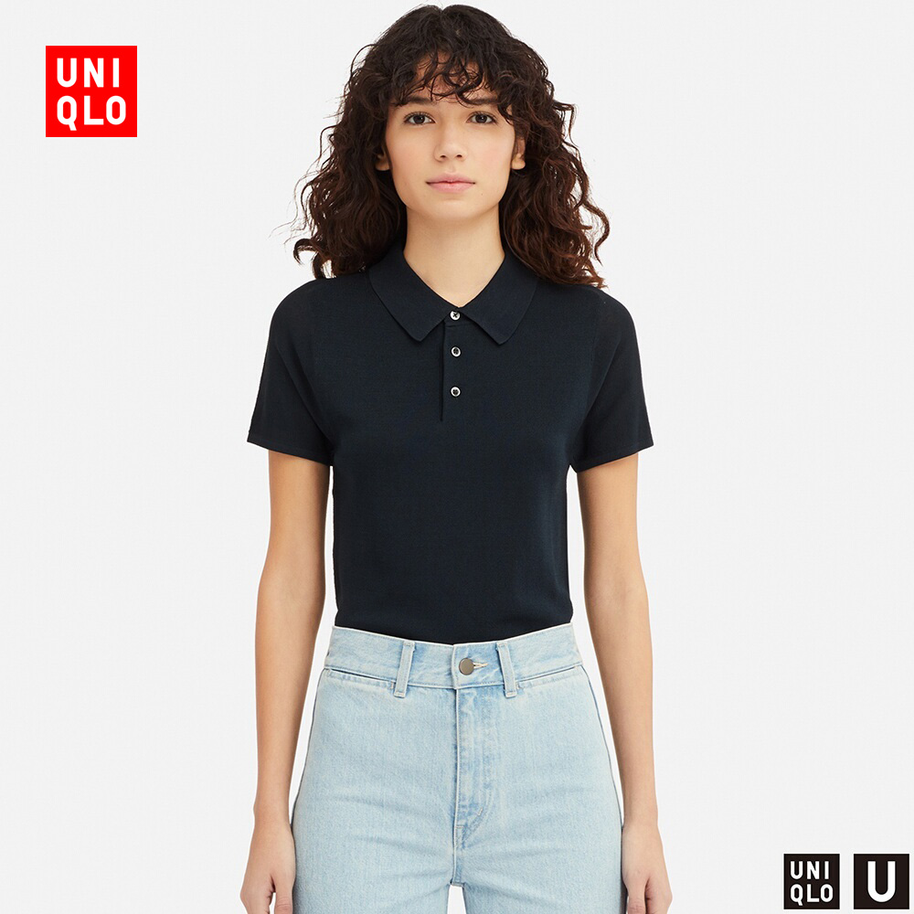 女装polo针织衫短袖416613优衣库uniqlo