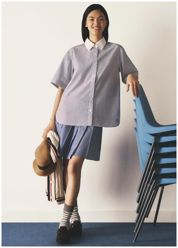 Uniqlo Designer Compane Jw Anderson's Women's Pleacted Mini Skirt 23 Spring и Summer 457703